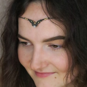 Minimalist macrame boho forehead chain • Heal • personalized tiara for the hippie look in summer