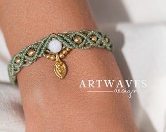 Bracciale orientale in macramè • Goa • gioielli personalizzati fatti a mano in stile gipsy come idea regalo per le donne