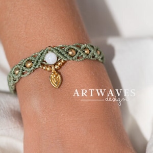 Oriental macrame bracelet • Goa • personalized hand jewelry in gipsy style as a gift idea for women