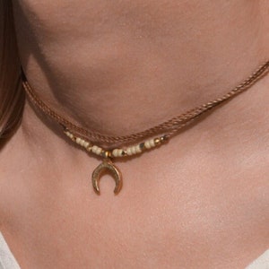 Personalized moon choker • Sun • oriental necklace in boho style as a gift idea for women