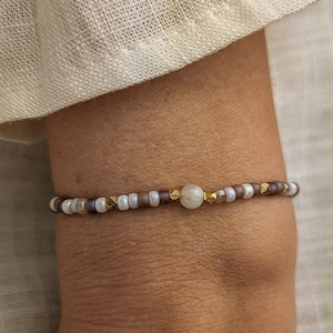 minimalistisches Perlenarmband mit Geburtsstein • Malmö • orientalisches buntes Armband im boho style als Geschenkidee für Damen