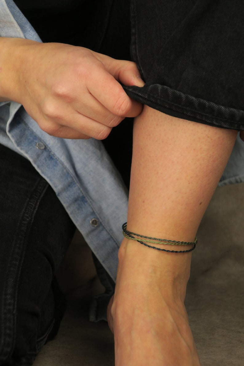 Minimalist surfer anklet Bali anklet as a gift for your best friend image 3