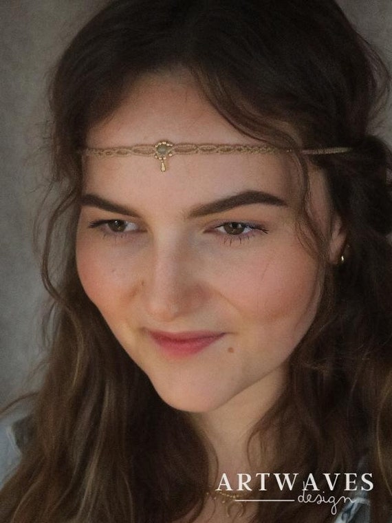 Hippie makramee Tiara • Caleta • handmade Gipsy Stirnband