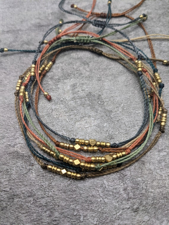minimalistisches boho Fusskettchen mit Perlen • Singapur • personalisiert verstellbar Freundschaft Fusschmuck als Geschenk für Freundin