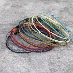 minimalistisches Fusskettchen personalisiert im boho style • Bali • surfer hippie Fussschmuck mit Messingperlen als Geschenk Freundin