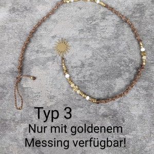 Edelstein hairwrap oder dreadschmuck im gipsy style. ethno haarschmuck mit holzperlen und dreadschlaufe personalisiert in farbe und länge. boho haarschmuck