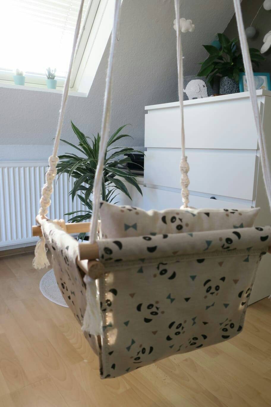 Columpio de madera de los niños swing bebé con osos panda y | Etsy