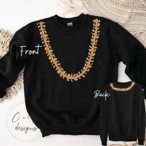 Puakenikeni Lei Sweatshirt: Hawaiian Floral Crewneck