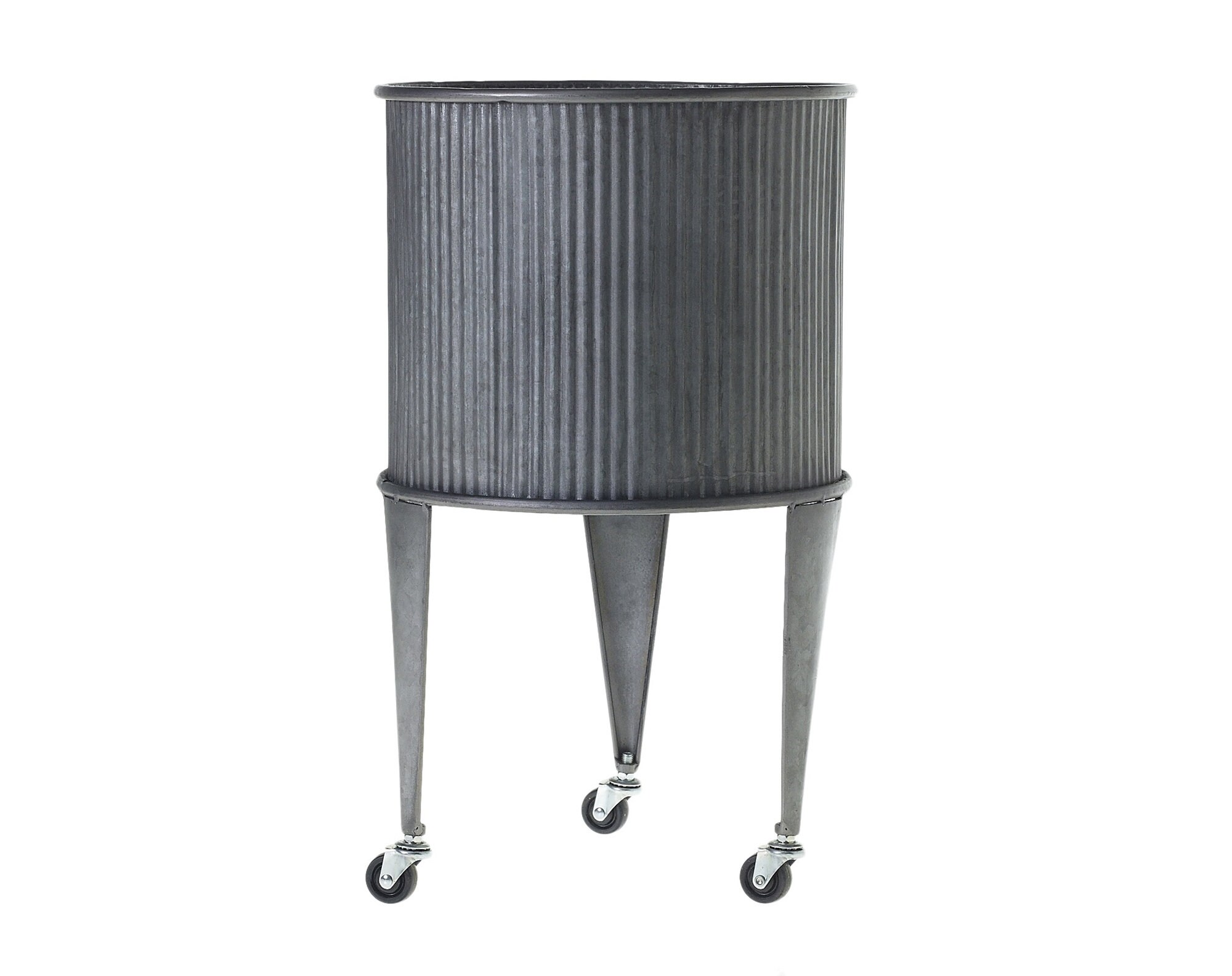 Discounted 2 Sizes Galvanized Tubs Tubs on Wheels Wash Etsy