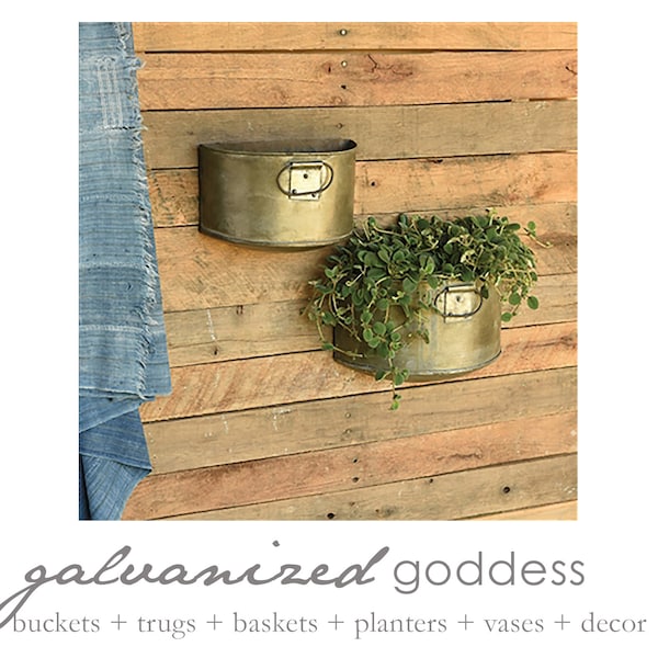 Metal Wall Planter Etsy