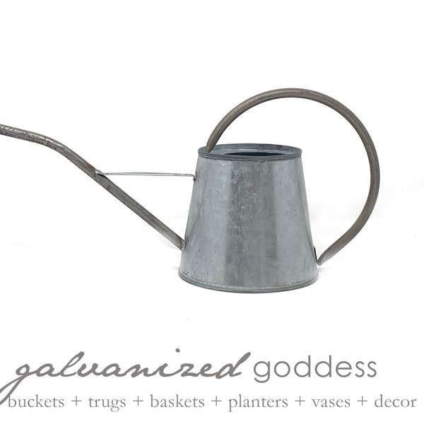 Galvanized Watering Can Etsy