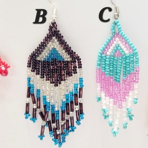 Handmade Guatemalan Beaded Earrings FREE SHIPPING