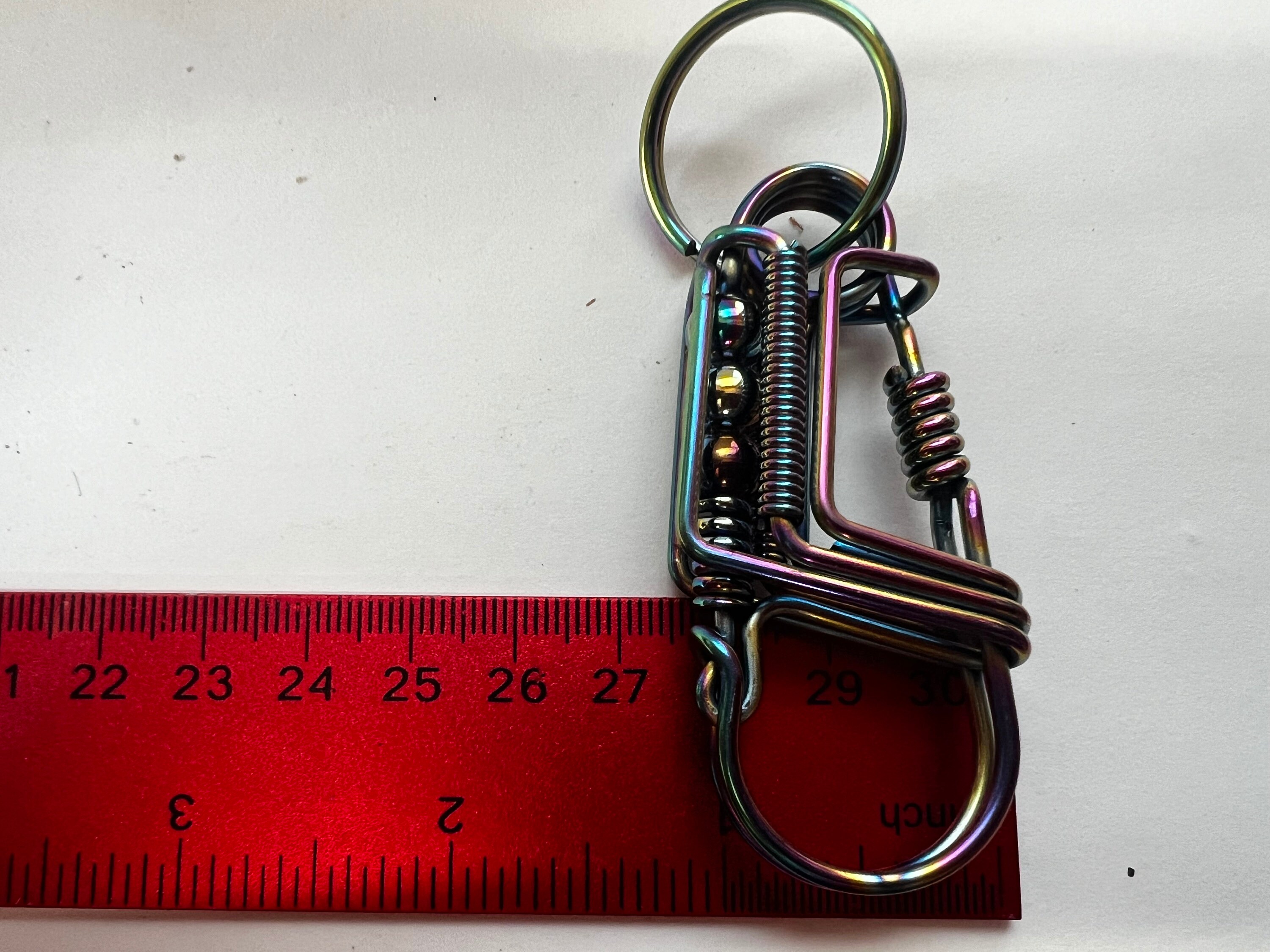 Handmade Stainless Steel Wire Keychain - Etsy
