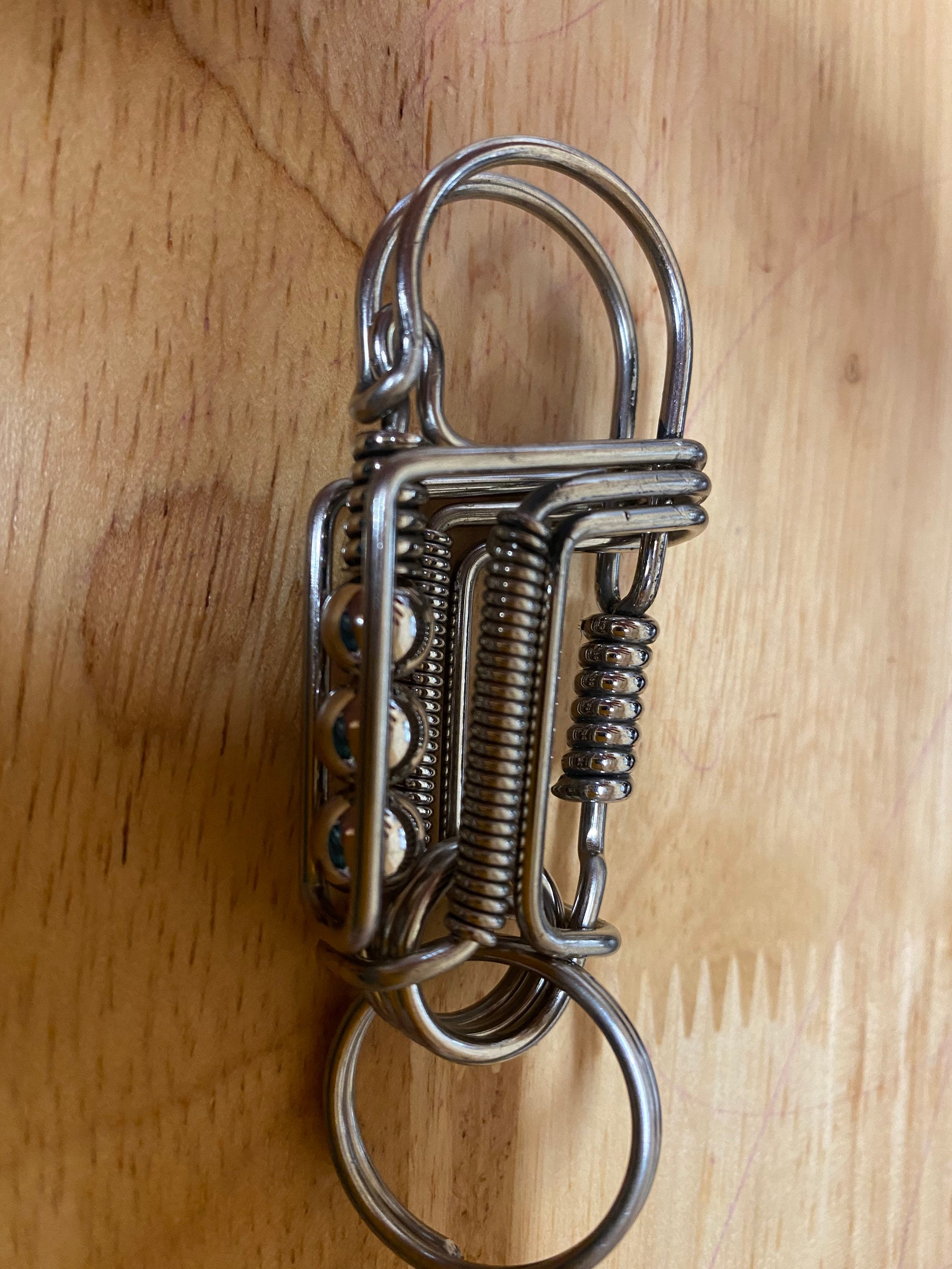 Wire Keychain Etsy