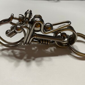 Motorcycle Wire keychain