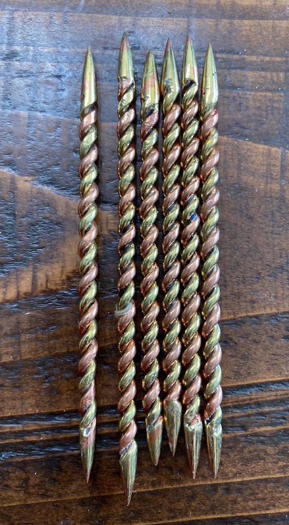 All Copper and Brass Hand Made Toothpicks Etsy