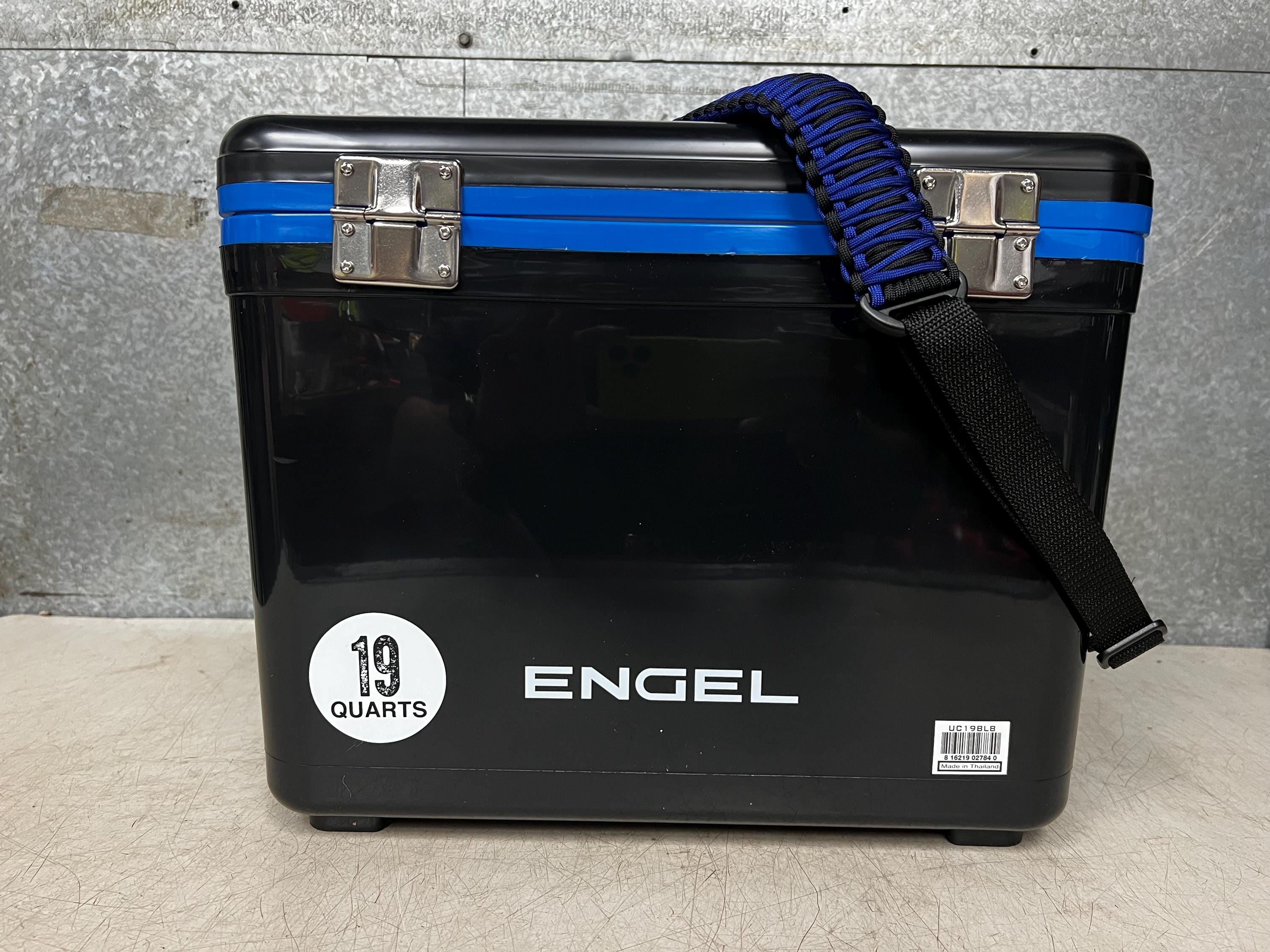19qt Engel Black and Blue Cooler With Para-cord Custom Strap - Etsy