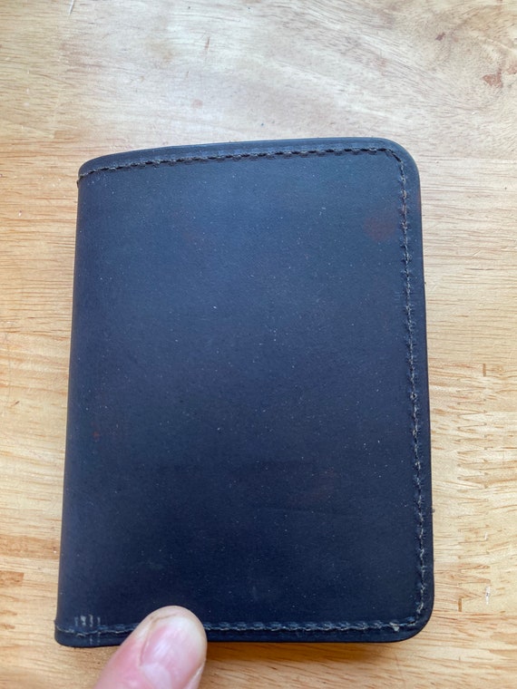 Hand Made Leather Bifold Wallet. Etsy