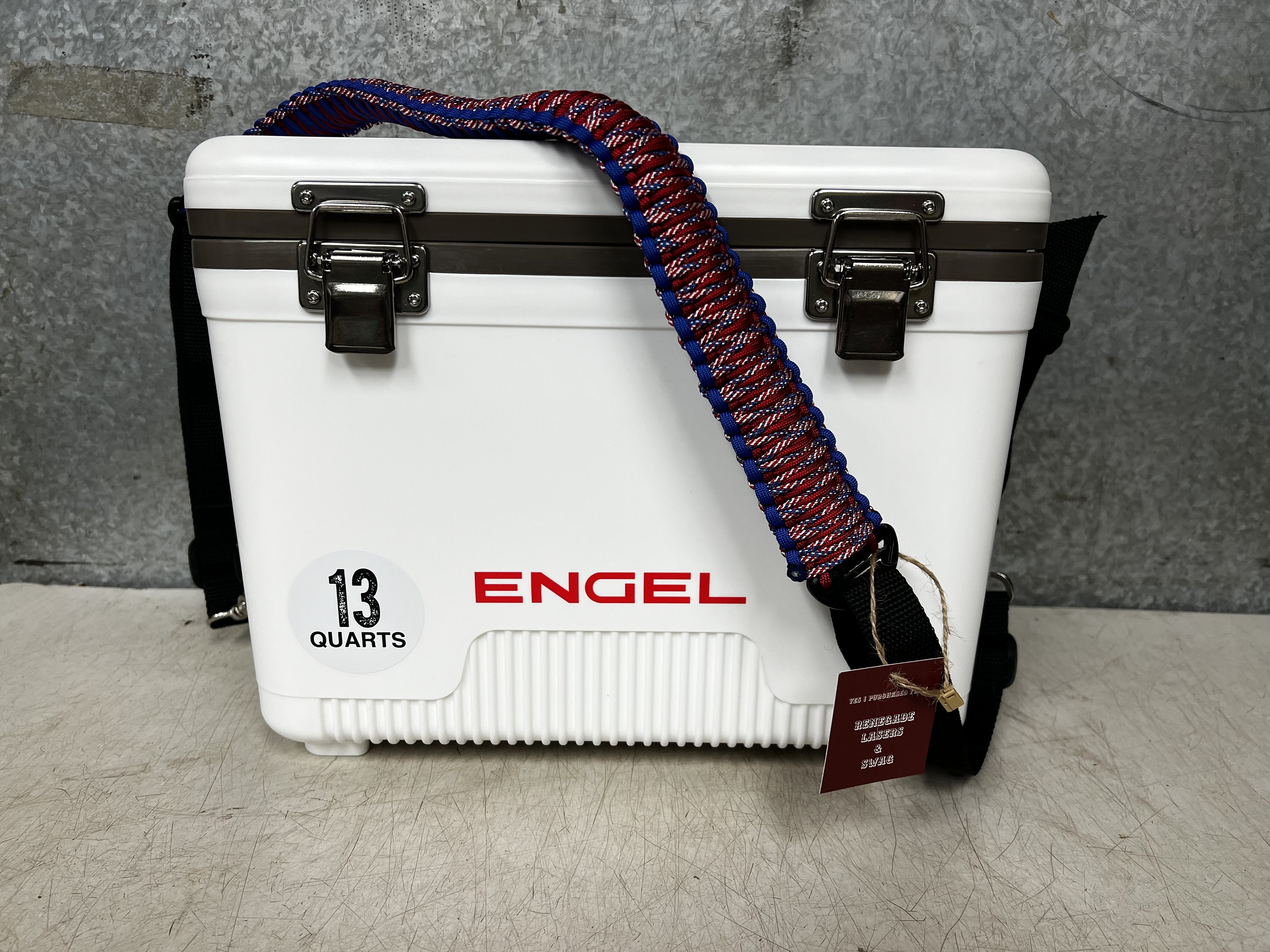 13qt Engel White Cooler With Para-cord Custom Strap - Etsy