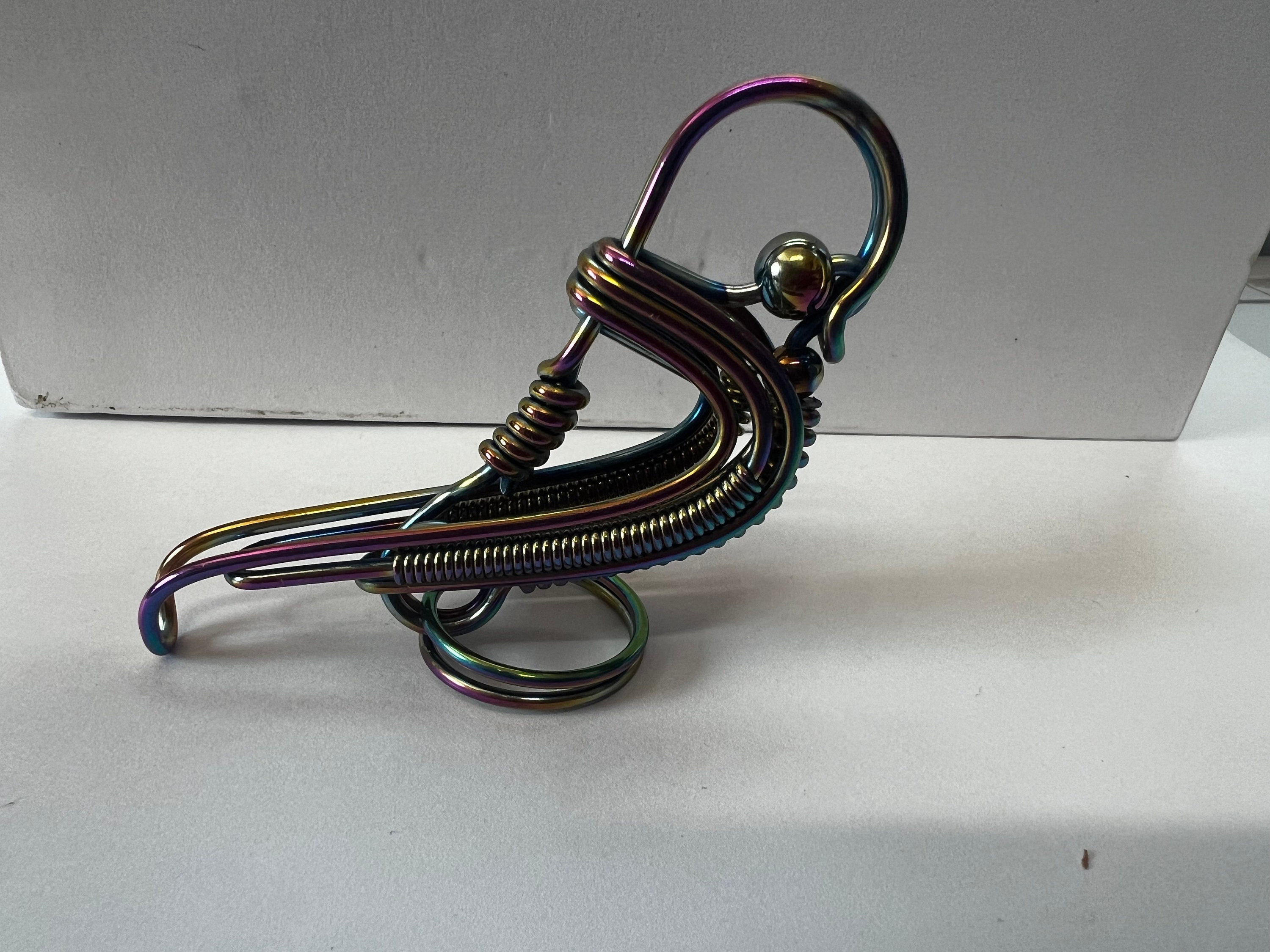 Handcrafted Stainless Steel Wire Keychain