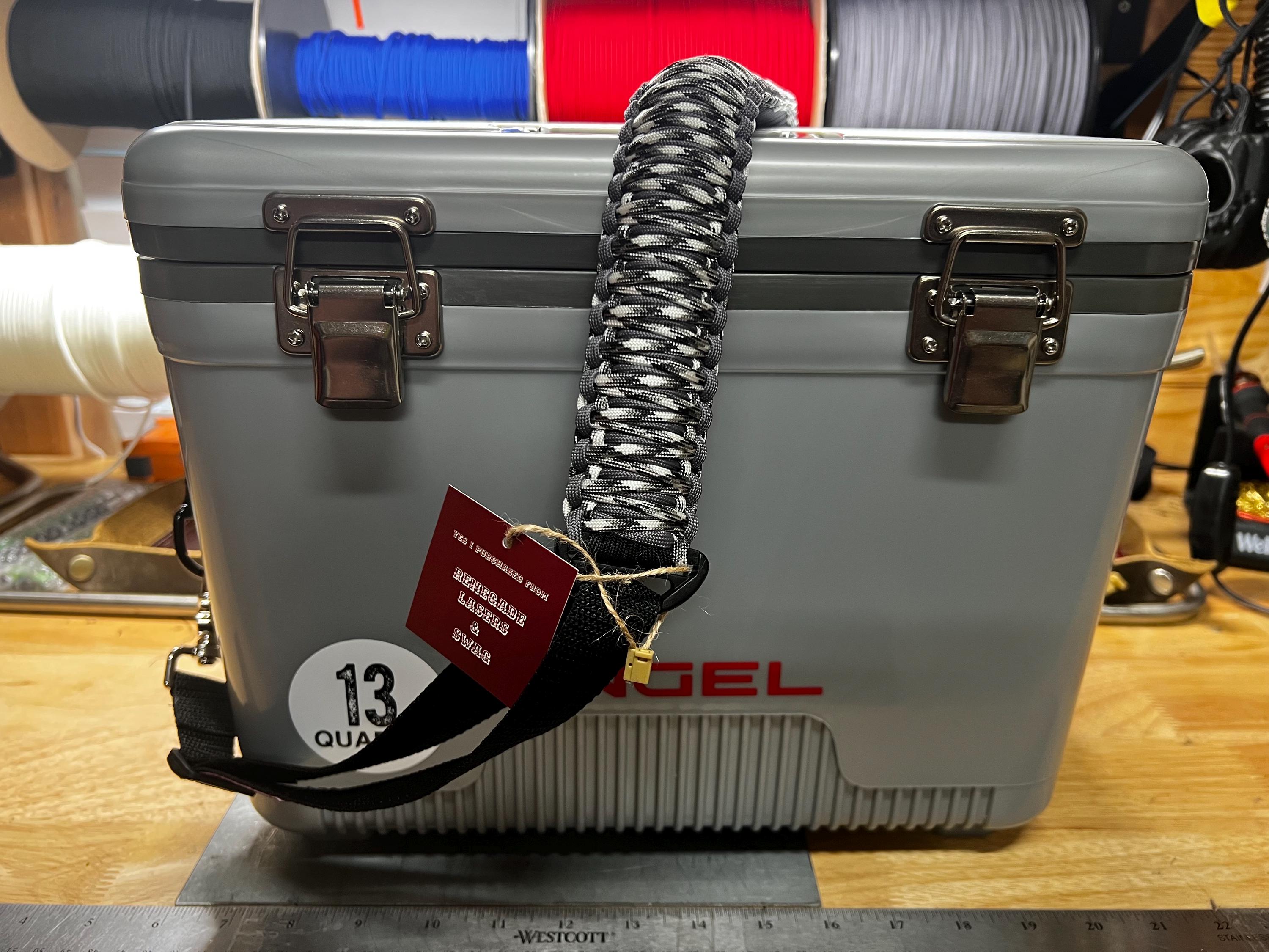 13qt Engel Silver and Gray Cooler With Para-cord Custom Strap - Etsy