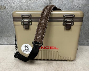 Glacière Engel Tan, 13 pte avec sangle personnalisée en paracorde