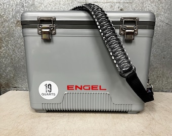 19 qt Engel cooler with para-cord custom strap