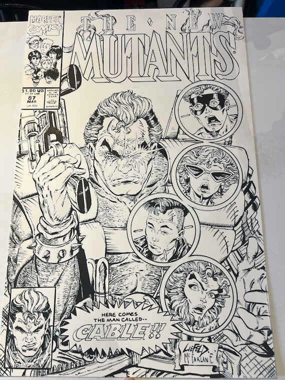 Comic Cover Recreation, New Mutants 87, Rob Liefeld, Todd