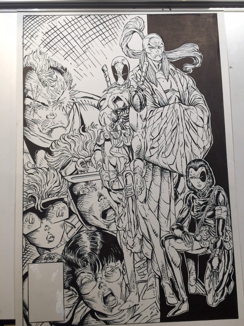Deadpool Comic Page Comic Artrecreation New Mutants 98 - Etsy