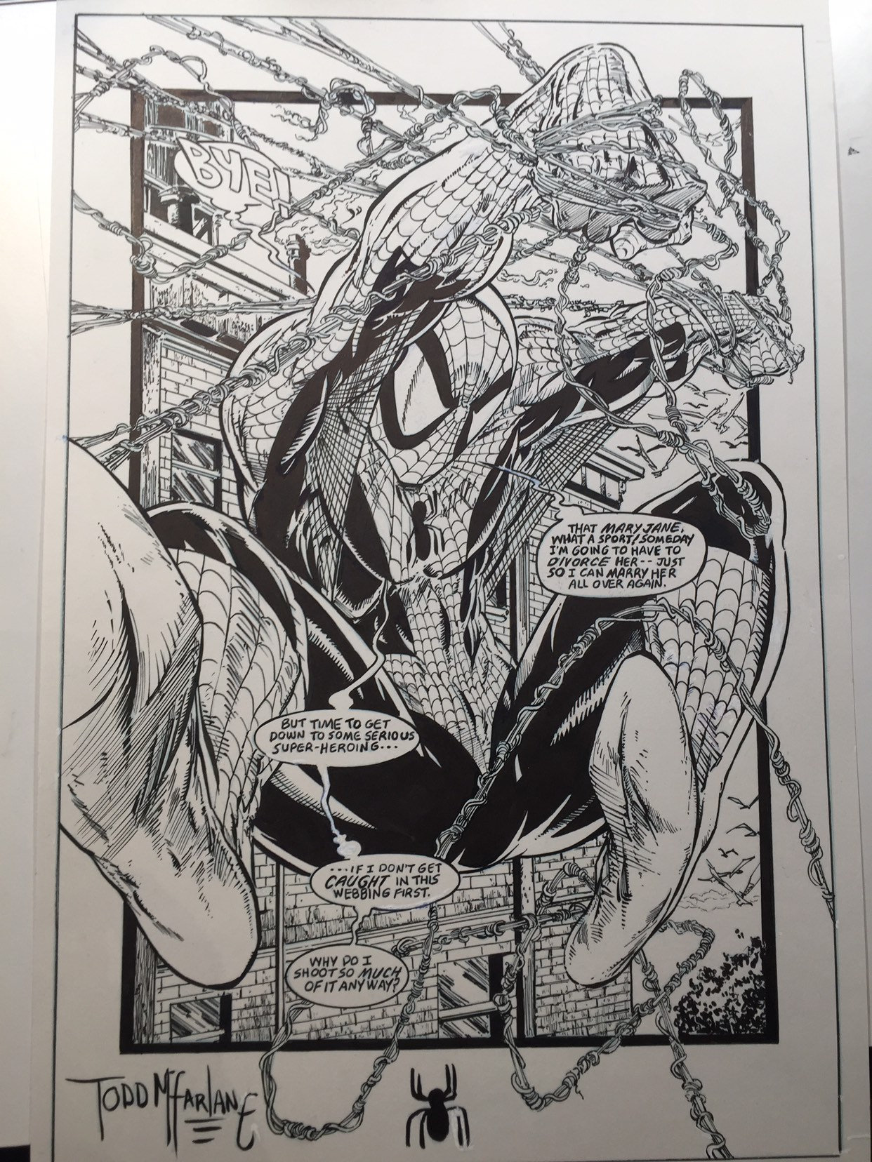 Comic Page, Comic Art,recreation, Spider-man Art,spider-man Splash