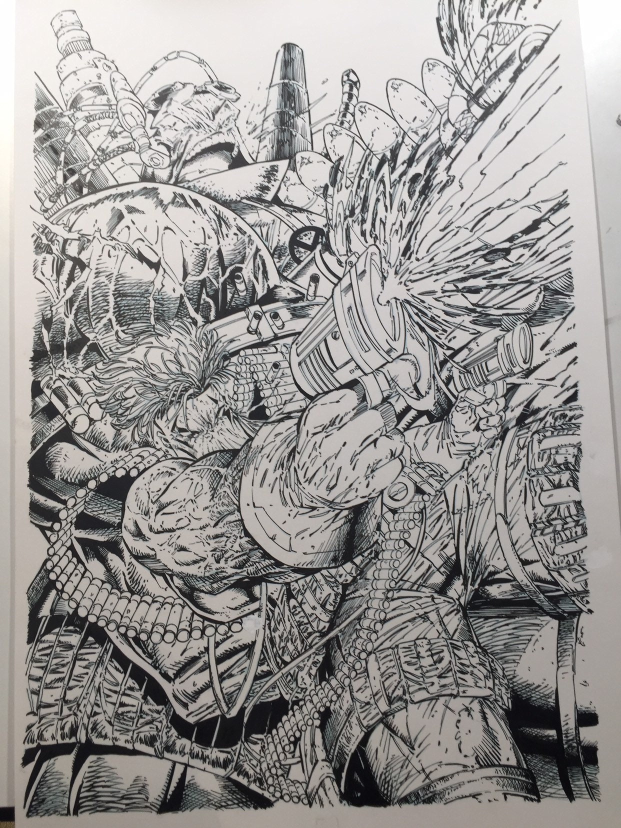 Comic Page, Comic Art,recreation, Grifter,badrock, Rob Liefeld
