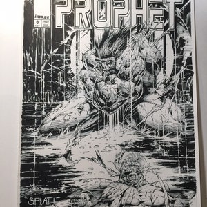 Comic Page, comic art,recreation, image comics, prophet, Stephen platt, original art,  comic fan gift, comic lover, original art, splatt