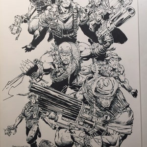 Comic Page, comic art,recreation, image comics, team seven, Whilce Portacio.original art,  comic fan gift, comic lover, original art,