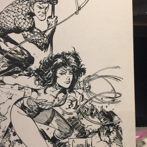Comic Cover recreation Justice League Greg Capullo Art image 9