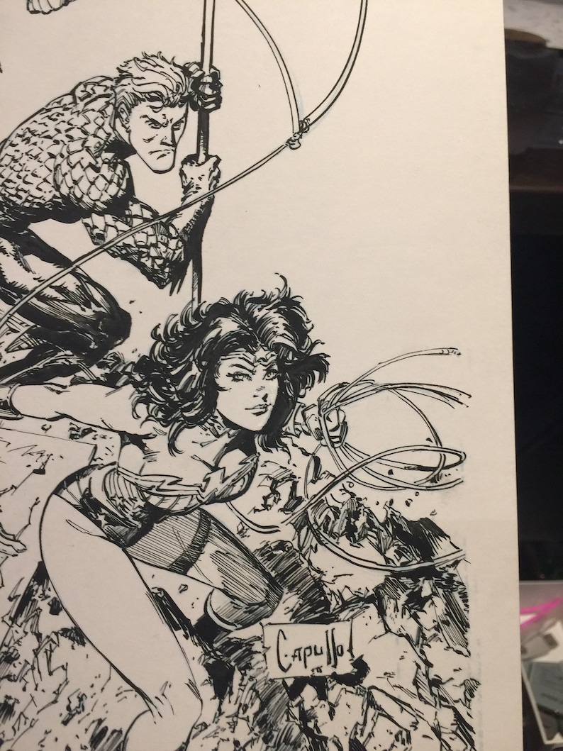 Comic Cover recreation Justice League Greg Capullo Art image 9