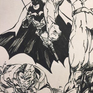Comic Cover recreation Justice League Greg Capullo Art image 8