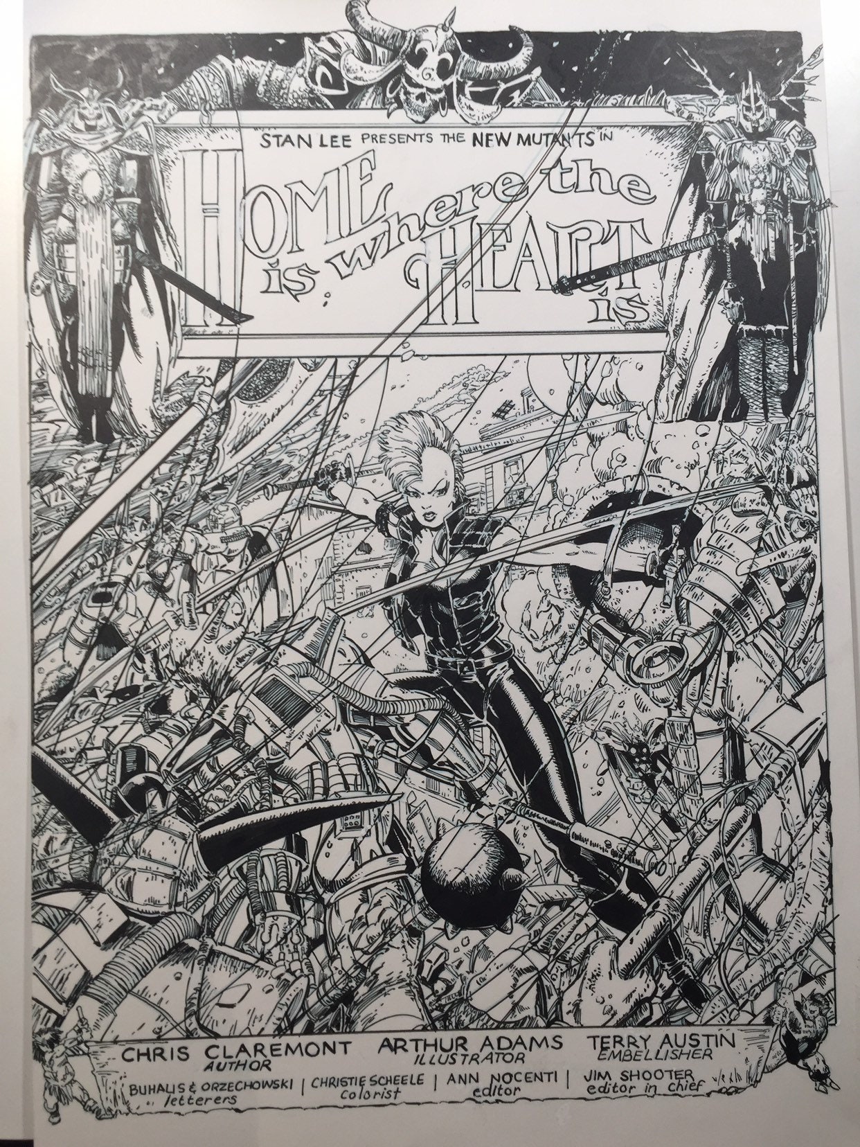 Comic Page, Comic Art,recreation, X-men, Storm, Art Adams, Arthur