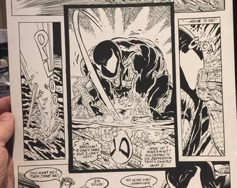 Spiderman ricreativo della pagina comica contro Venom - Todd Mcfarlane