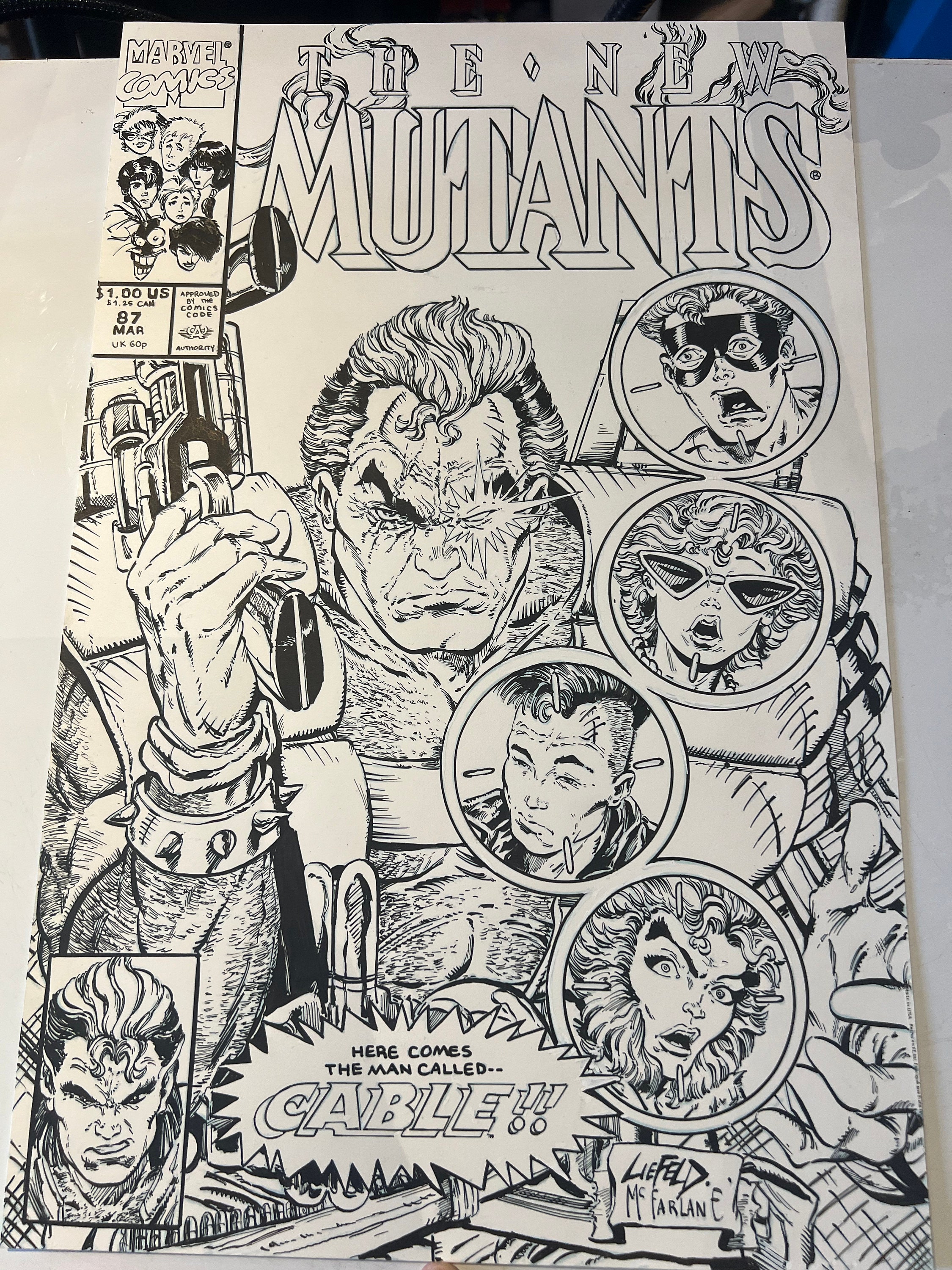 Comic Cover Recreation, New Mutants 87, Rob Liefeld, Todd