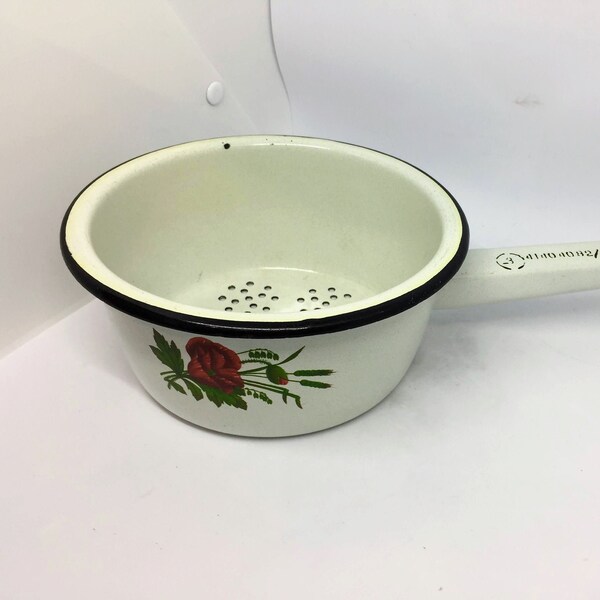 Enamel Colander Etsy