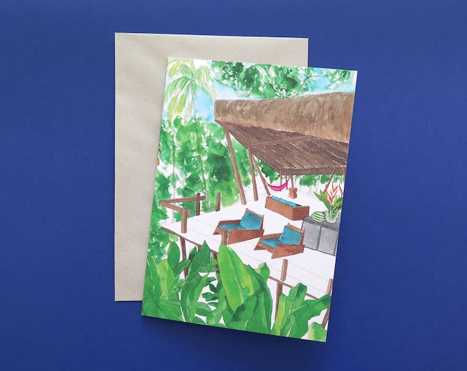 Jungle Treehouse Greeting card