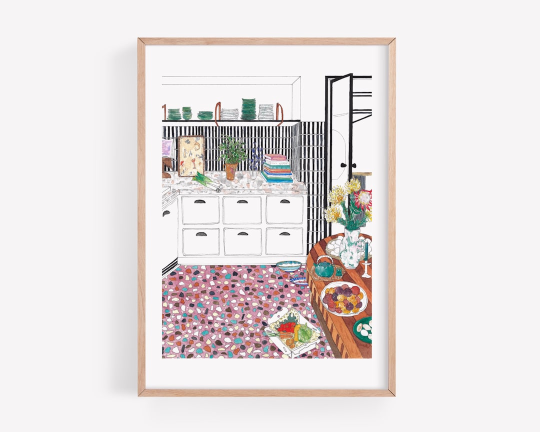 artsy kitchen print, food recipe print, print... Creative Kitchen Art Print - Etsy