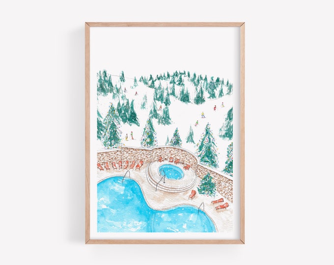 Ski Resort Art Print