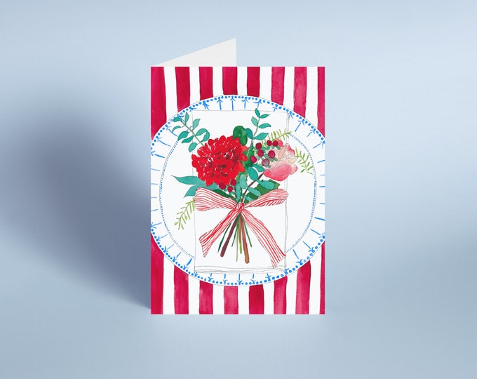 Christmas Place Setting Greeting card