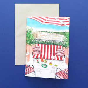 Italy Hotel Card / blank inside / City view card / Rome