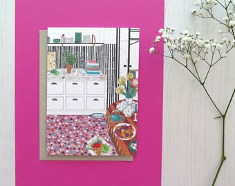 Creative Kitchen Greeting Card / Blank card