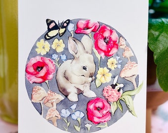 Cercle de lapin printanier