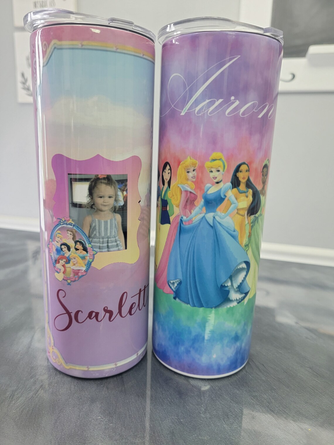 Disney Princess tumbler Etsy
