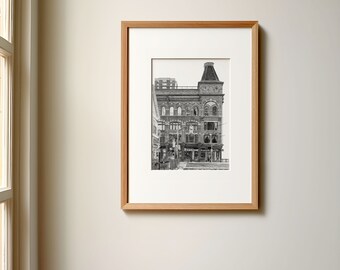 Yonge Street Print | Toronto | Hand drawn graphite | Architectural Print | Made locally in Toronto | Wall Art | Letterbox Gift