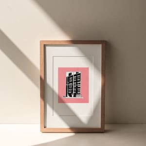 Edinburgh Window Hand Drawn Posca Pen Illustration Wall Art Edinburgh